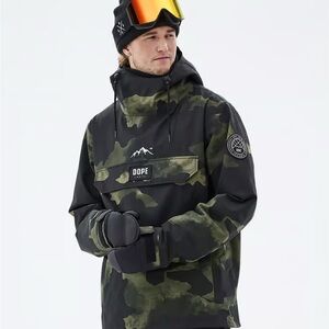 Dope Blizzard 2022 Jacket Shell Green Camo Size Small Men